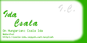 ida csala business card